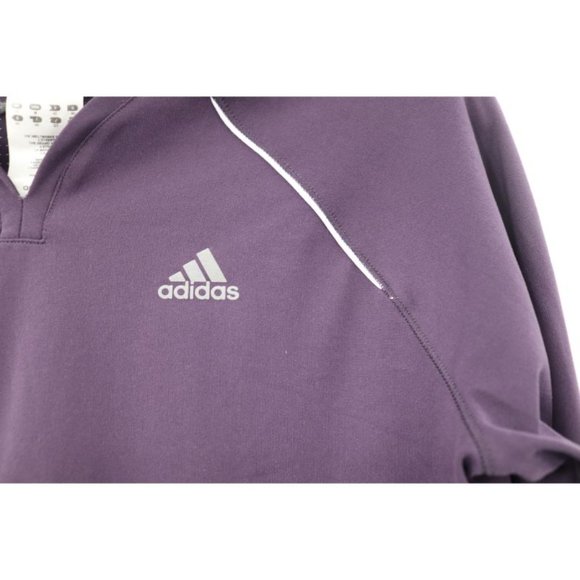 Adidas Women's M Climacool Supernova Formotion V neck long sleeve 3 stripes top - Picture 3 of 12